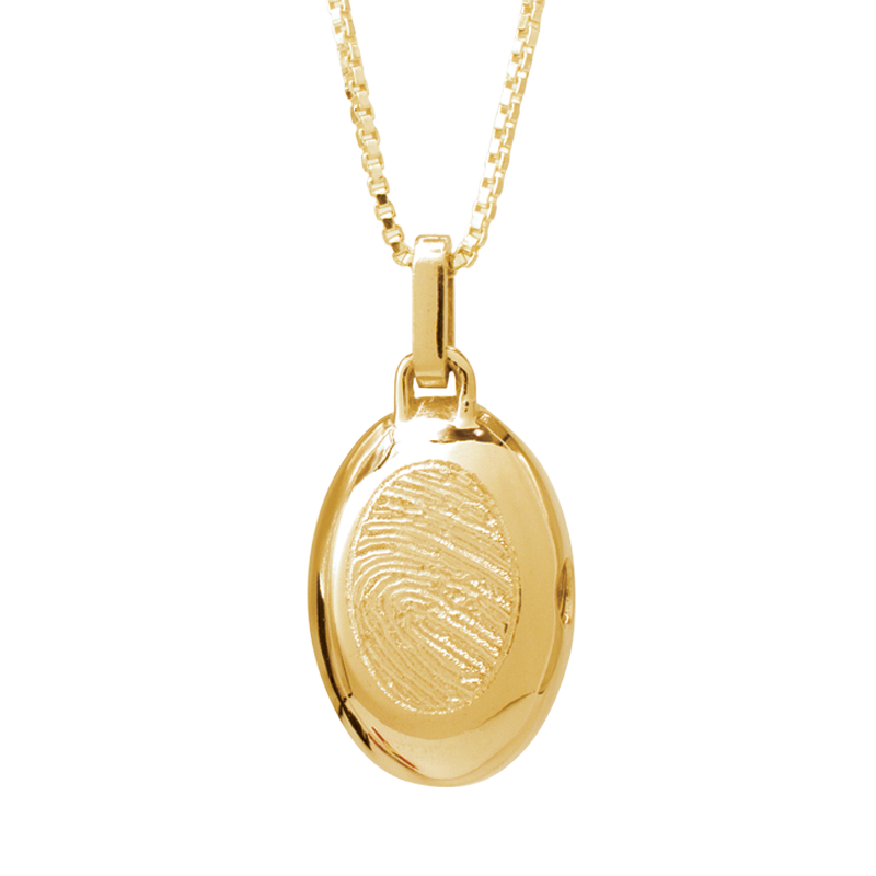Pingente de cremação oval GOC-014