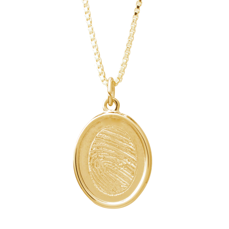 Indented Oval Gold GIO-002