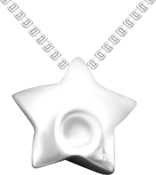 Pingente de cremação de estrela SST-001