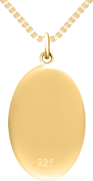 Pingente de cremação oval GOC-014