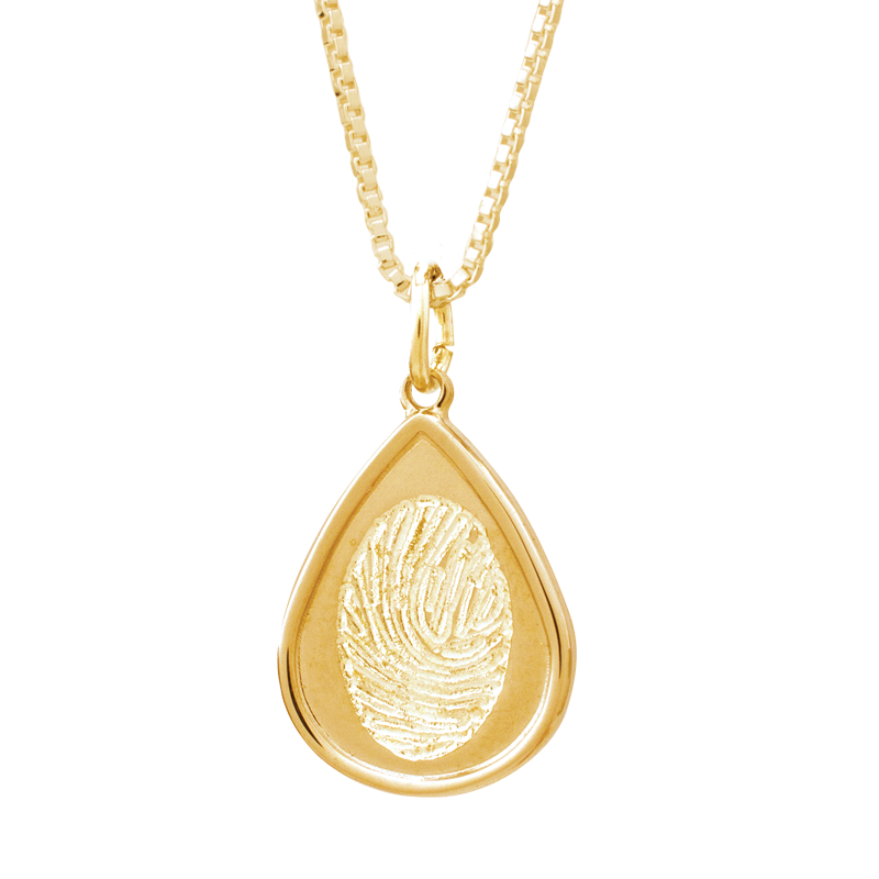 Indented Teardrop Gold  GIT-003