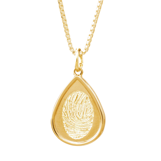 Indented Teardrop Gold  GIT-003