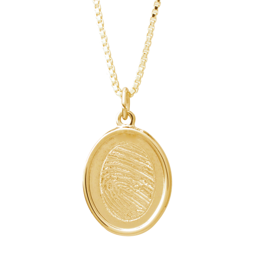 Indented Oval Gold  GIO-002