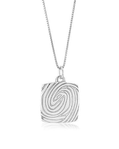 Pendentif carré en argent SSP-009