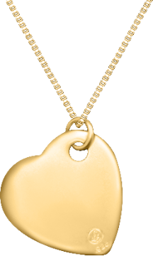 Indented Heart Gold GIH-001