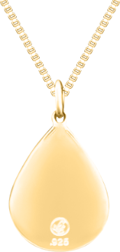 Indented Teardrop Gold  GIT-003